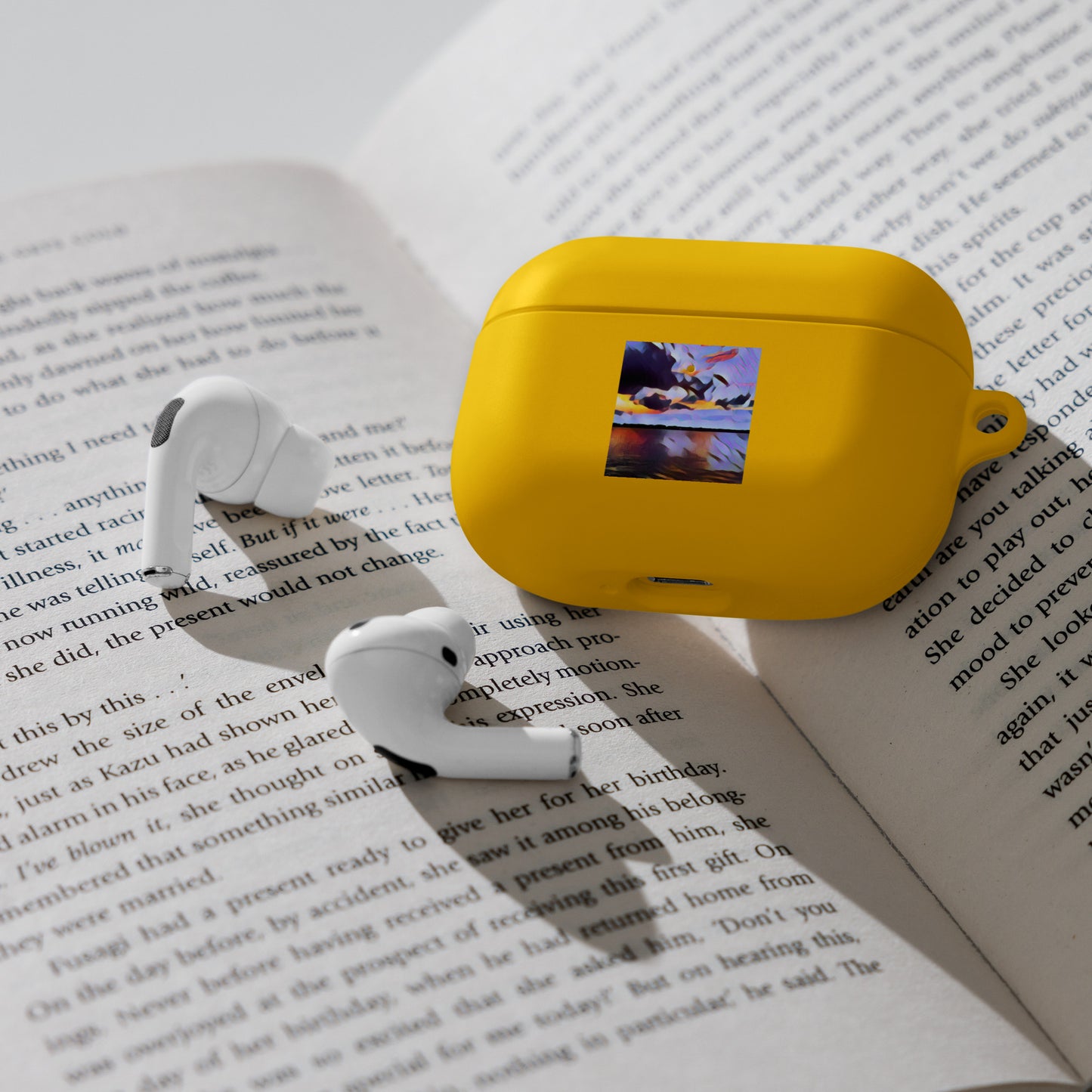 Calibogue Sunset Ear Buds Case Compatible with Airpods - A. Mandaline Art