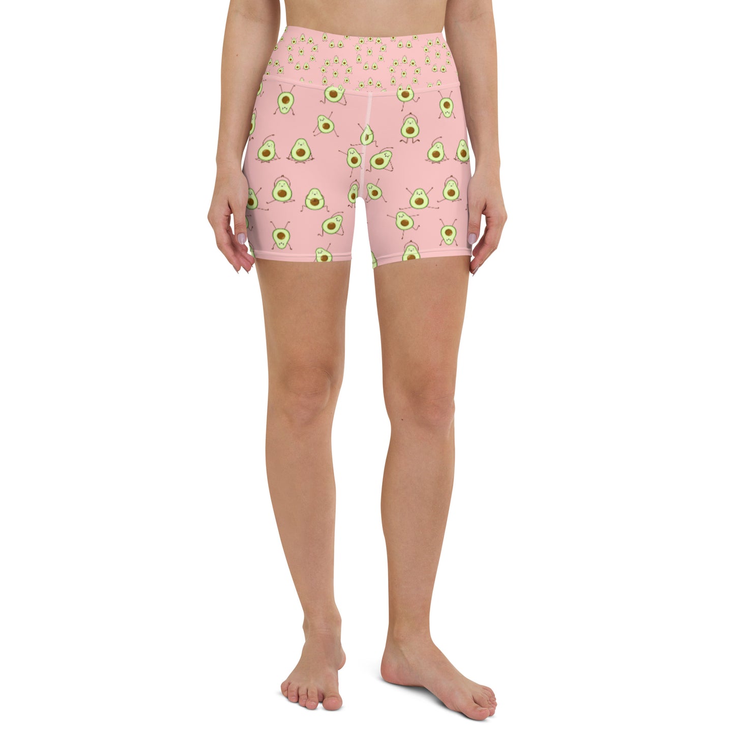 Guacamole Yogi Pink Yoga Shorts