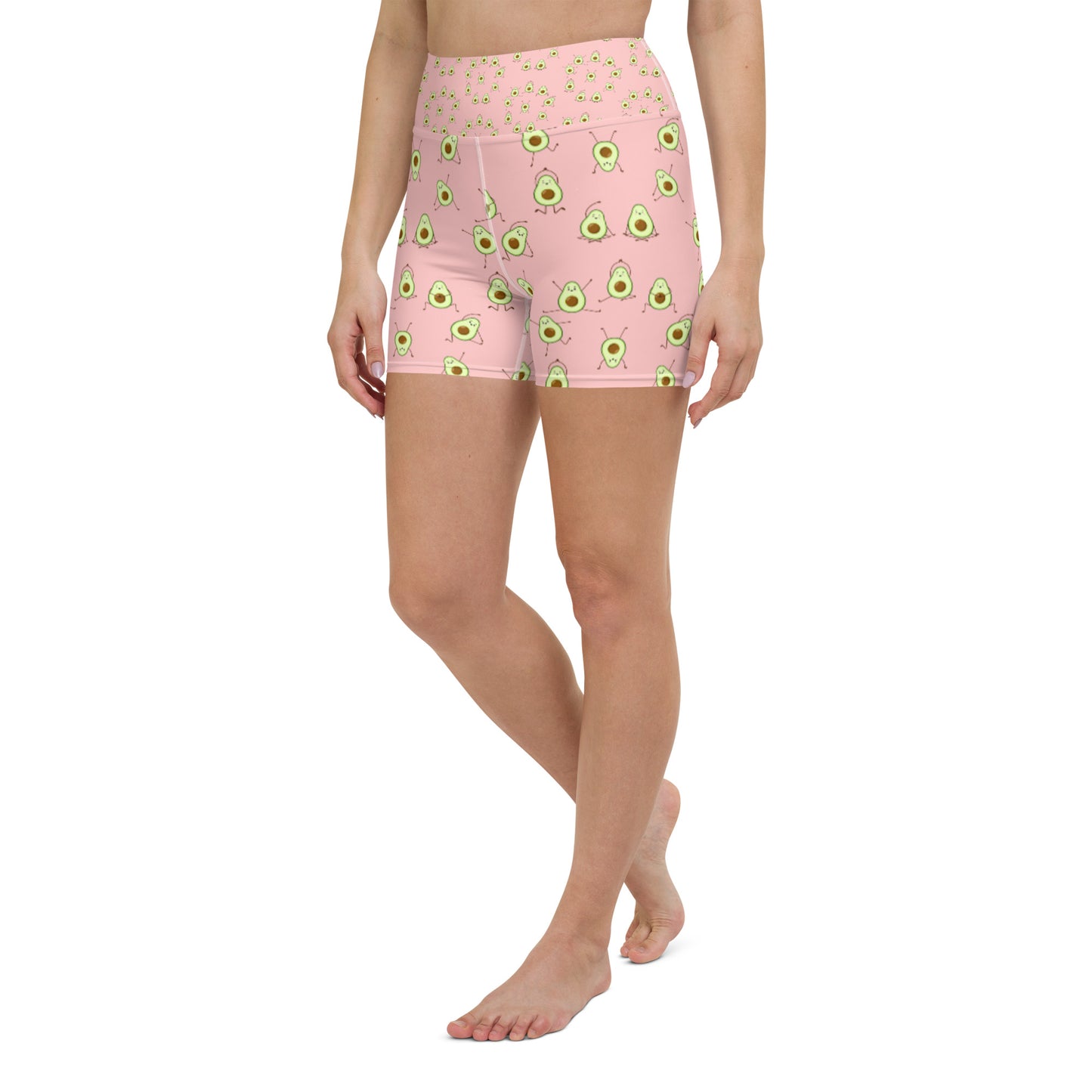 Guacamole Yogi Pink Yoga Shorts