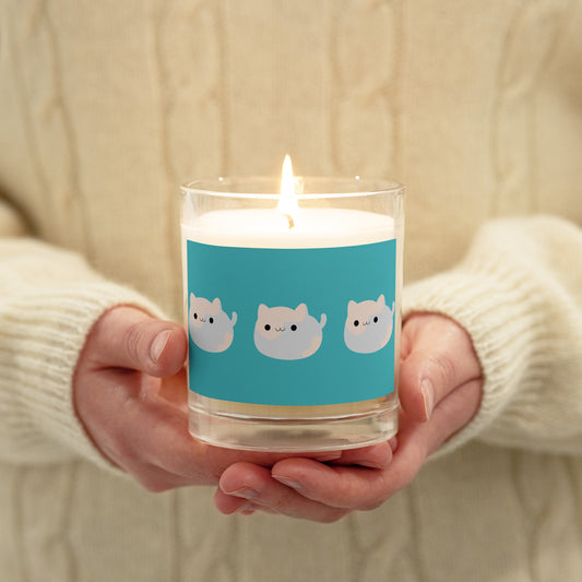 Fat Cat Glass jar soy wax candle