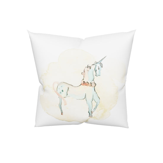 Watercolor Unicorn Basic Pillow