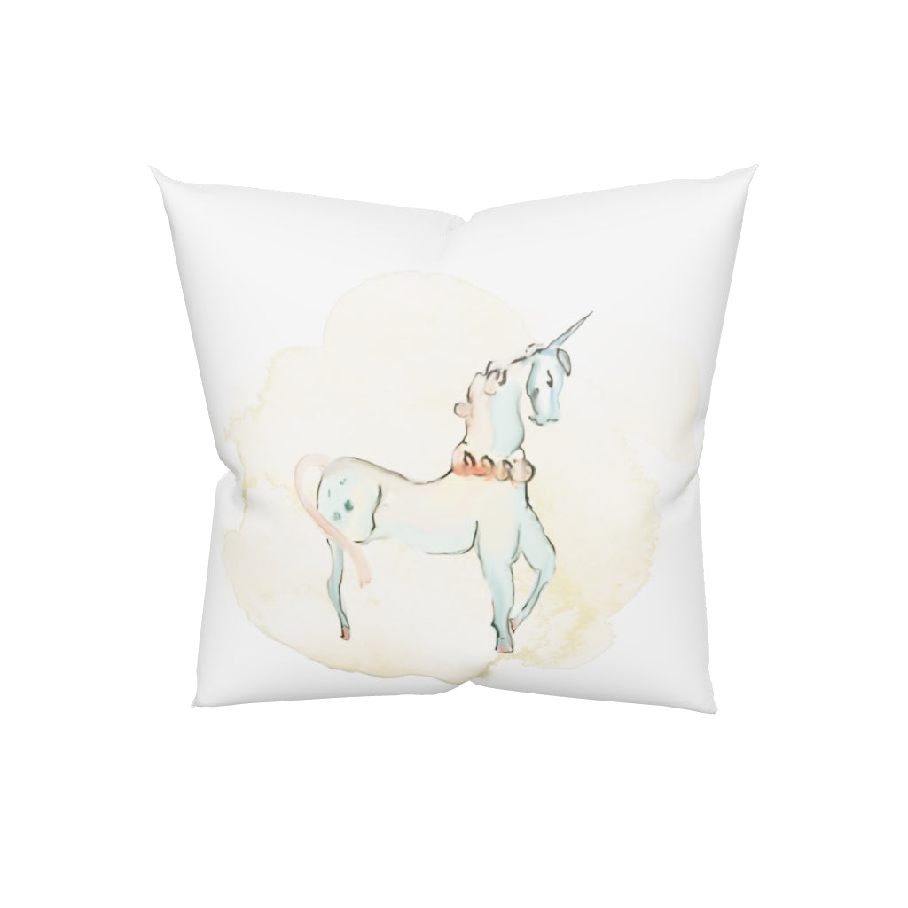 Watercolor Unicorn Basic Pillow