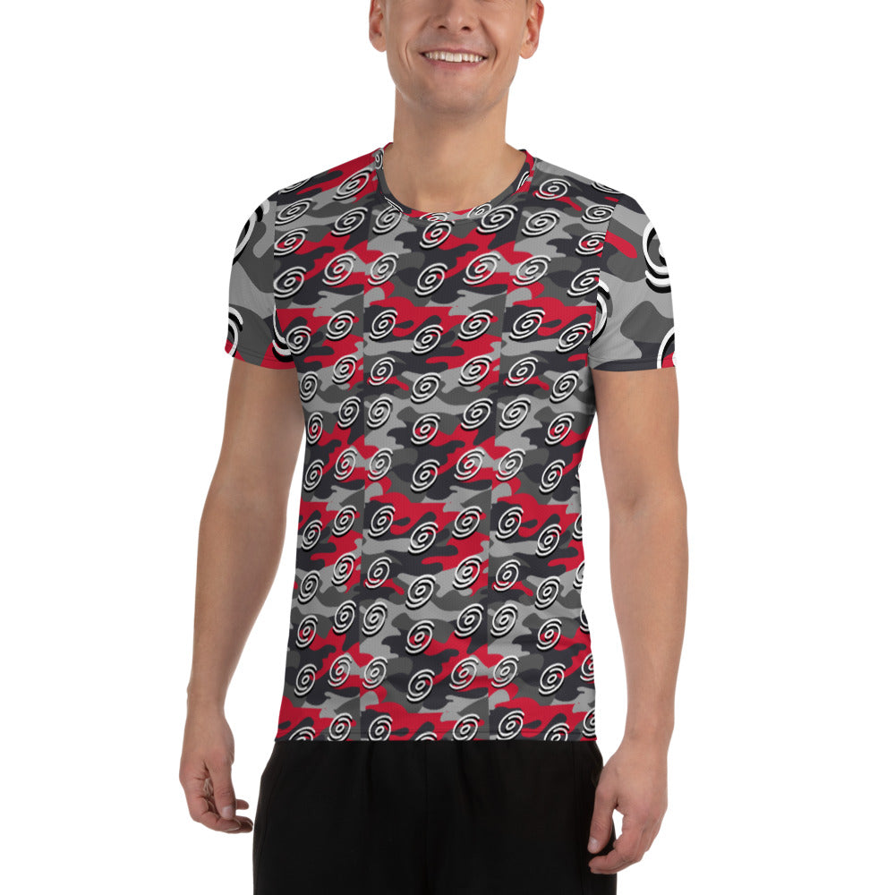 Hurricane Camo All-Over Print Men's Athletic T-shirt