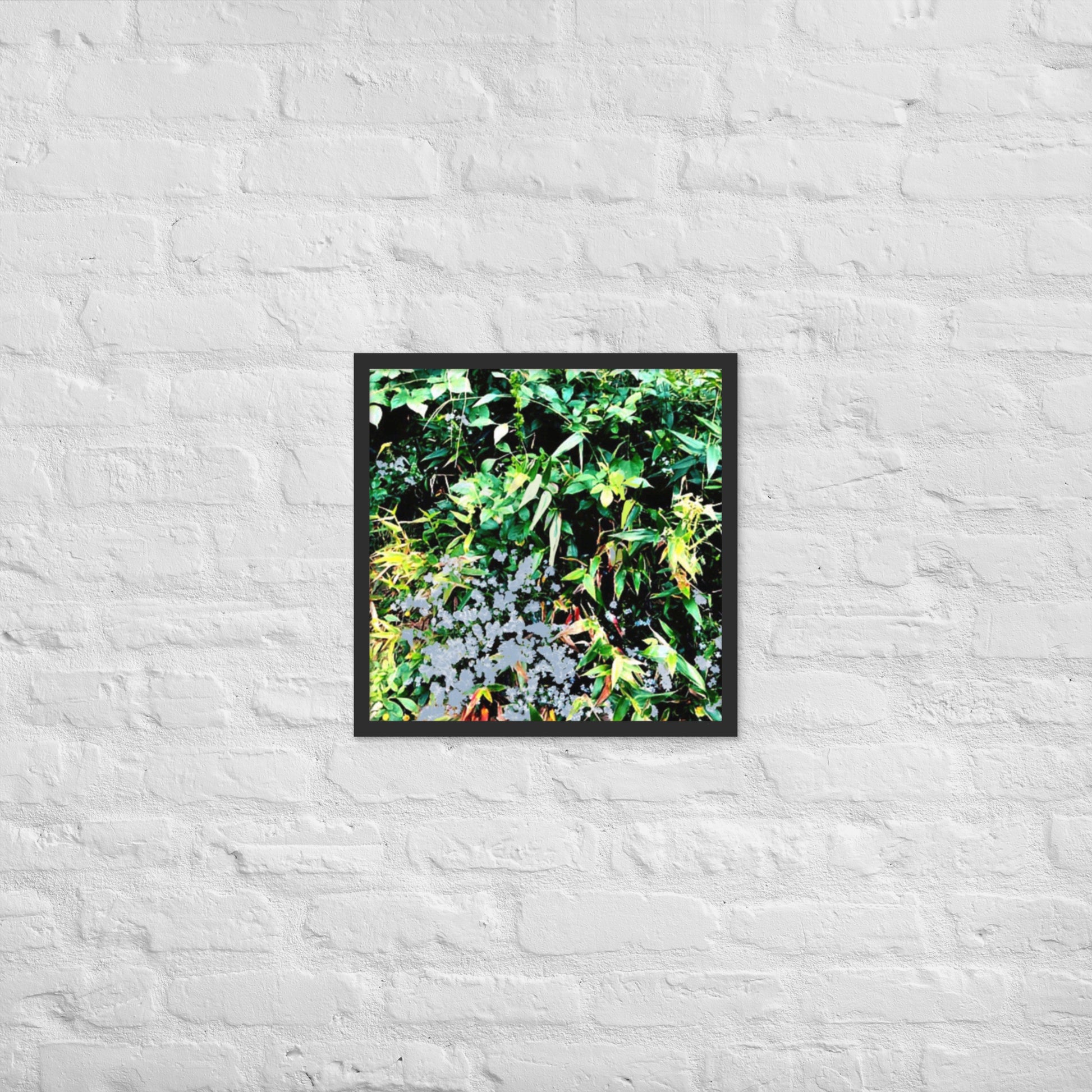 Blue Mist Flower Botanical Framed poster - A. Mandaline Art