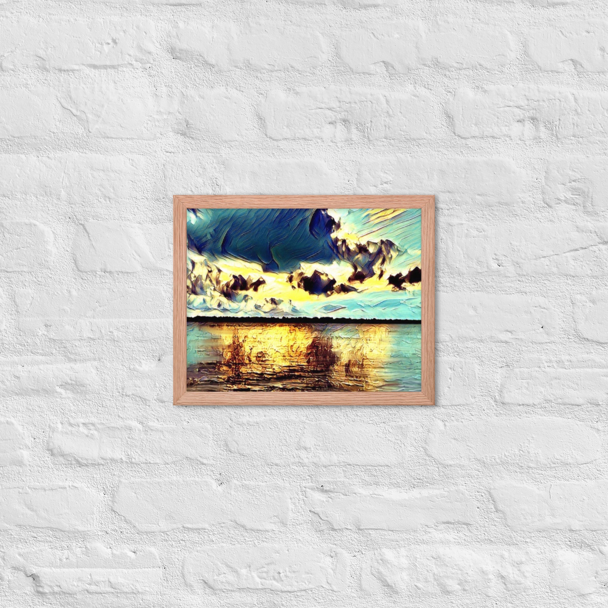Sound Sun Storm Framed poster - A. Mandaline Art