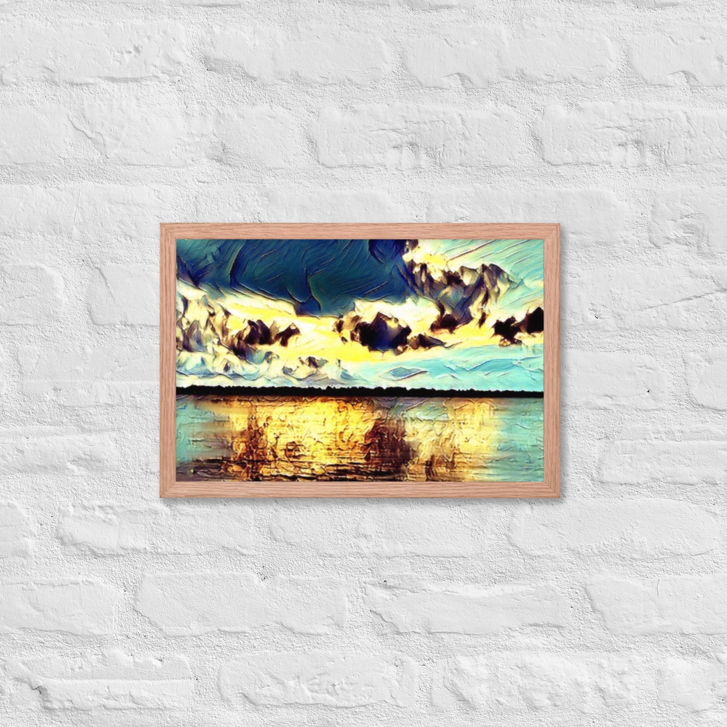 Sound Sun Storm Framed poster - A. Mandaline Art