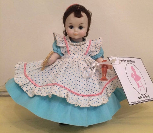 Vintage Doll, Little Lady, Madame Alexander, Rare Doll, 8 inch Doll, Walker Doll, Tagged Dress, 1960, Original Dress, Restored Doll, 1960s D - A. Mandaline Art