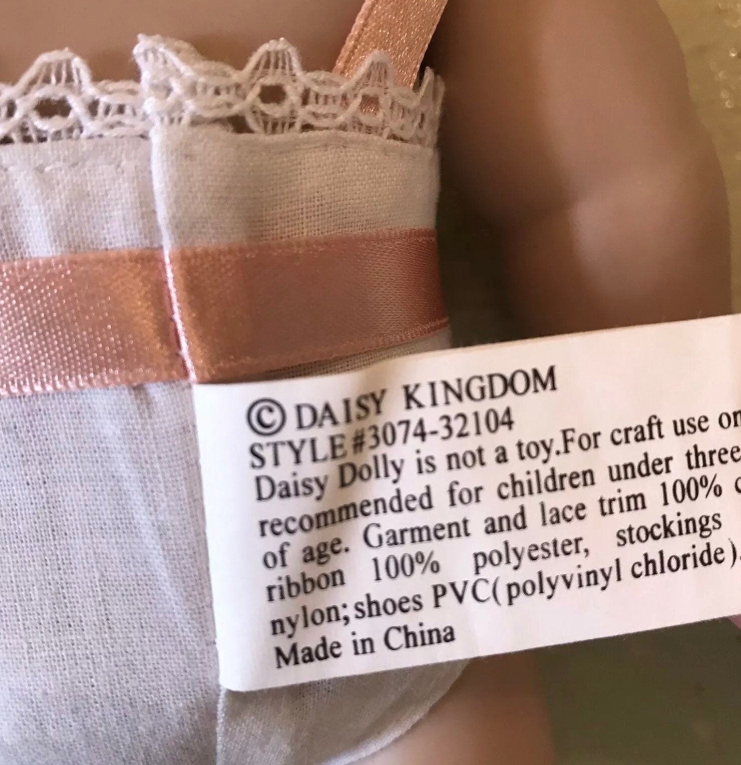 Vintage Daisy Kingdom Doll, Daisy Dolly, Scootles Doll, Kewpie Doll, Dress Me Doll, Original Outfit, 1991, Rare, 11 Inch - A. Mandaline Art