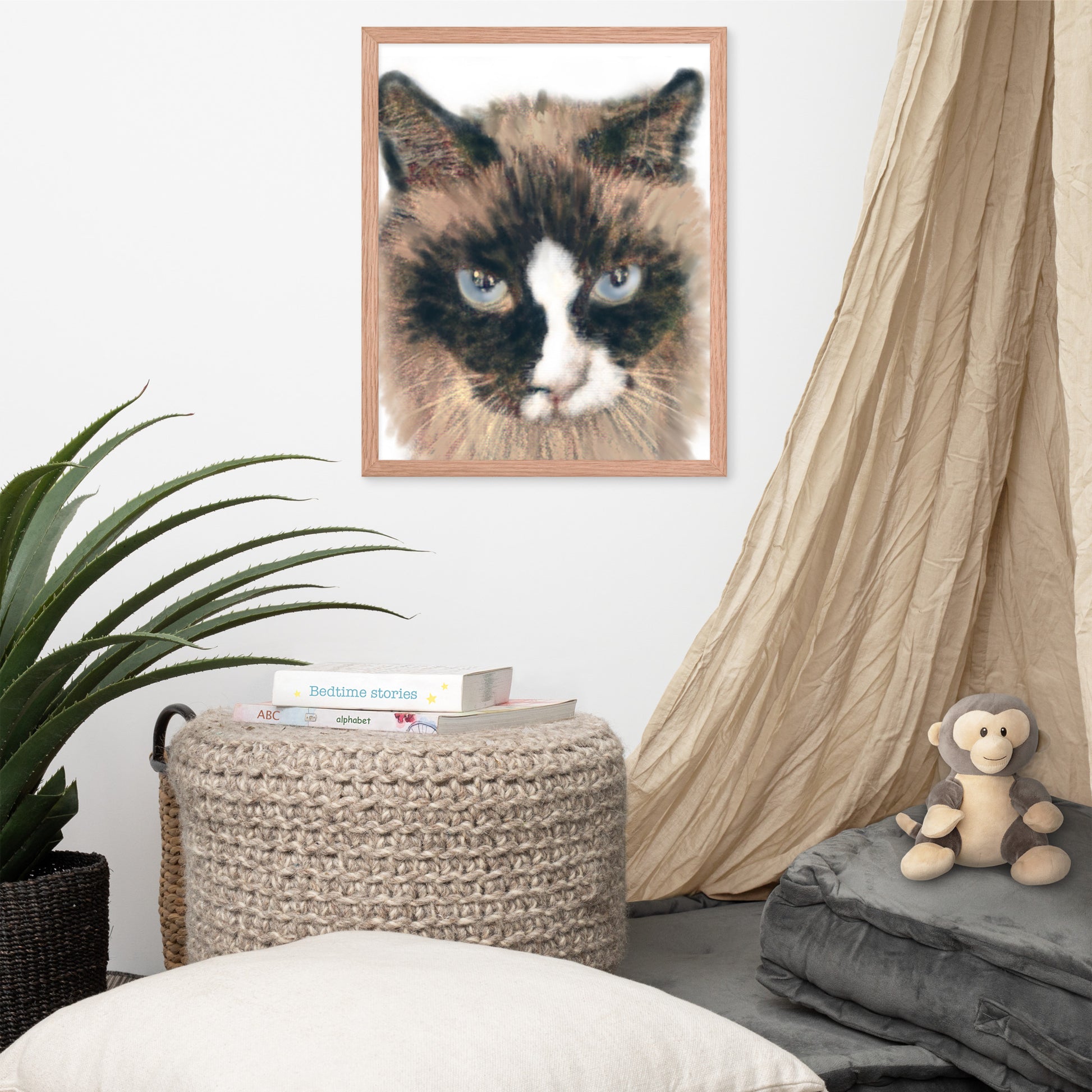 Siamese If You Please Framed photo paper poster - A. Mandaline Art