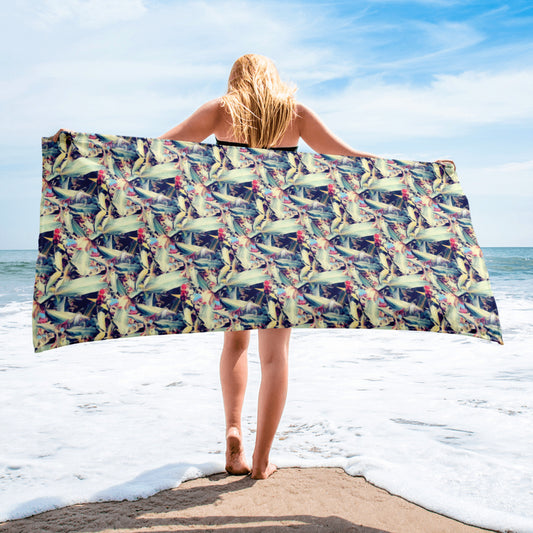 Tropical Printed Towel 30 x 60" - A. Mandaline Art