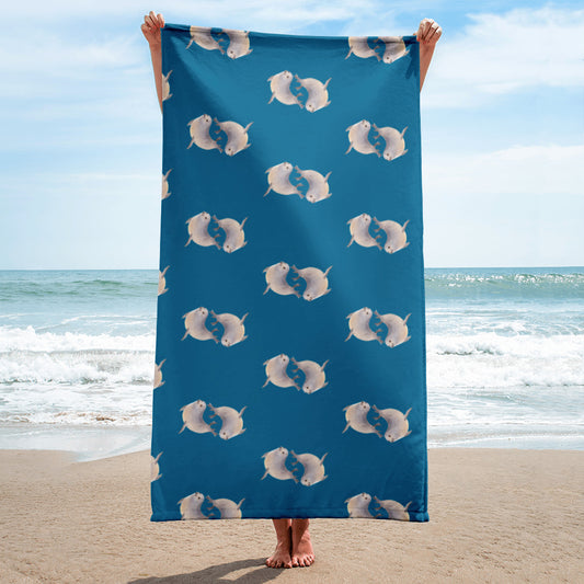 Yin Yang Seals 30x60" Towel Beach Pool Gift Vacation