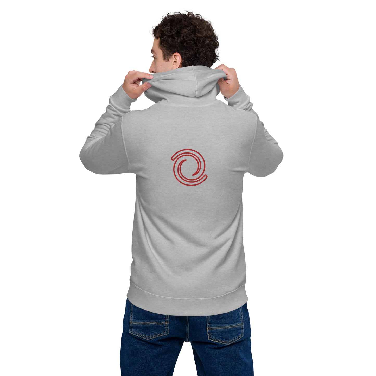 Embroidered Hurricane SOL'S Unisex basic zip hoodie