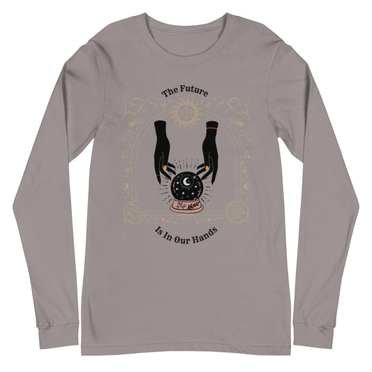 The Future Is In Our Hands Unisex Long Sleeve Tee - A. Mandaline Art